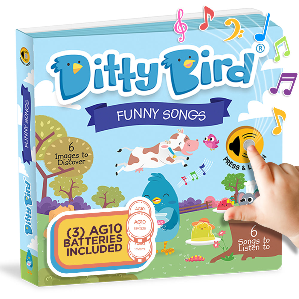 Ditty Bird Musical Books For Toddlers - Interactive Sound Books With Nursery Rhymes & Instruments