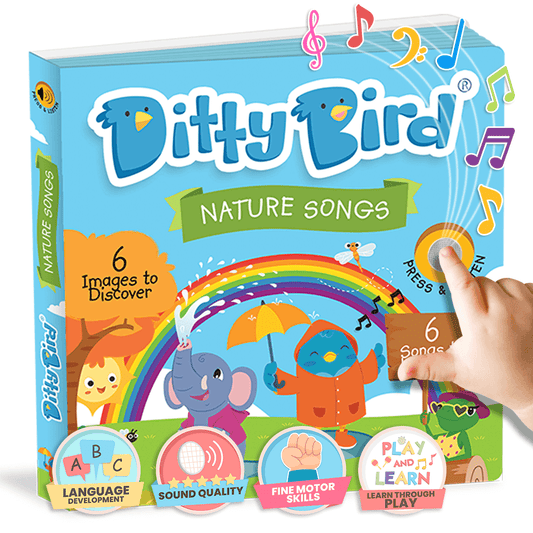 Ditty Bird Nature Songs: Engage toddlers with nature through this sound book. Reading books about nature provides valuable experiences for connecting toddlers with the natural world.