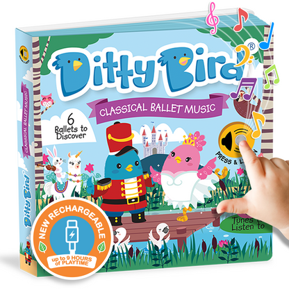 Ditty Bird Classical Ballet Music | USB-C rechargeable book