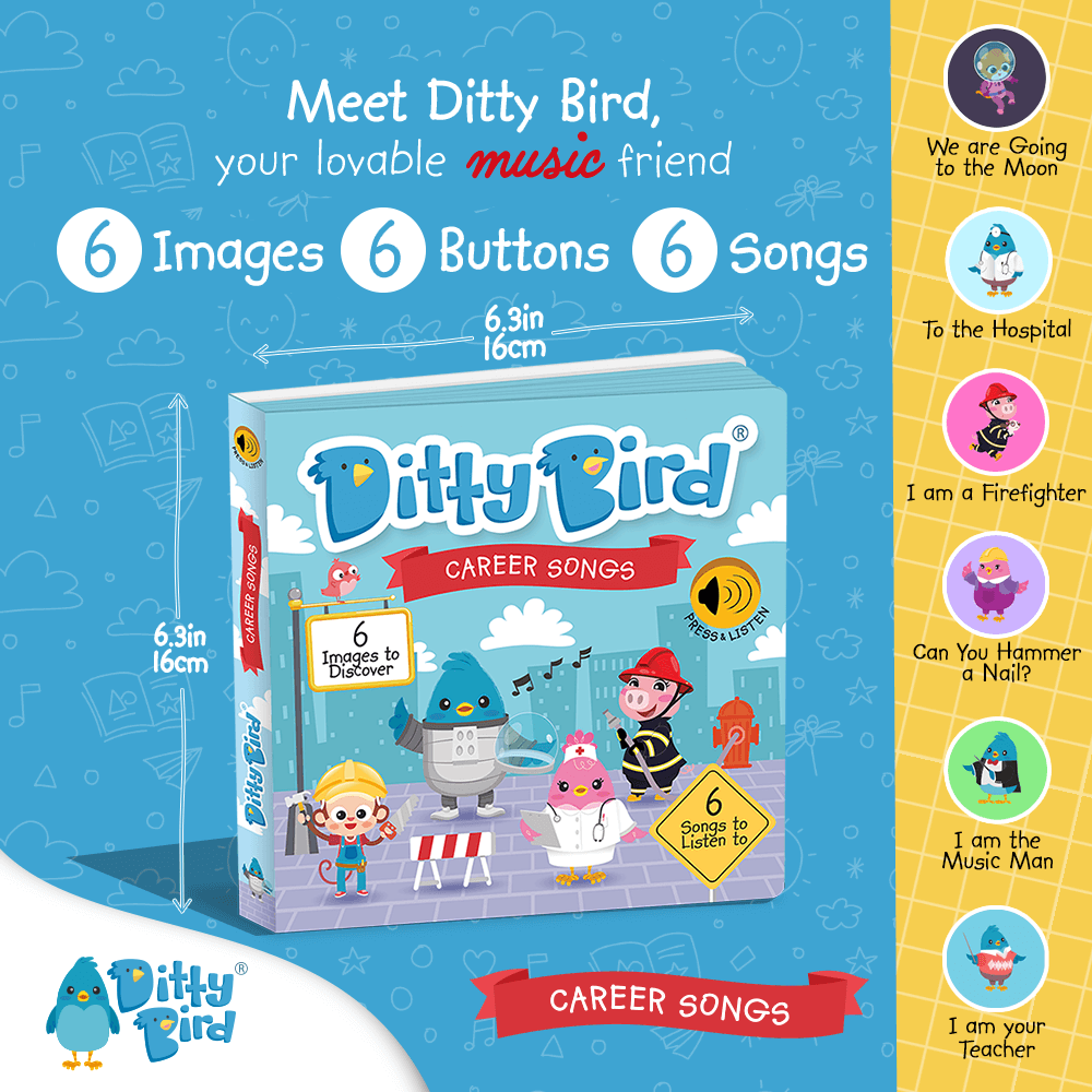 Ditty Bird Career Songs | Interactive Musical Song Book | Ditty Bird ...