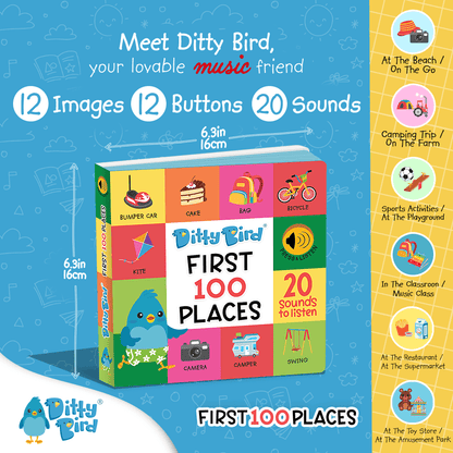 Ditty Bird First 100 Places List of Places