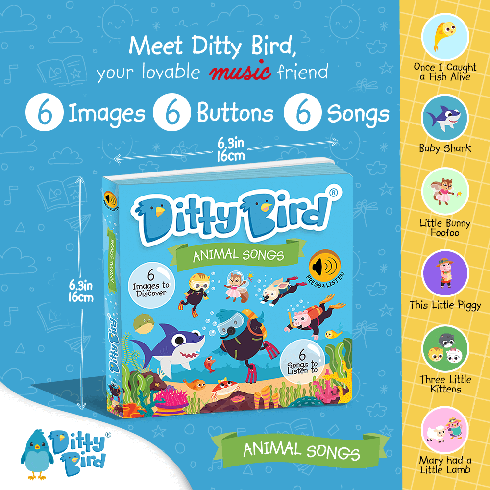 List of Songs in Ditty Bird Animal Songs